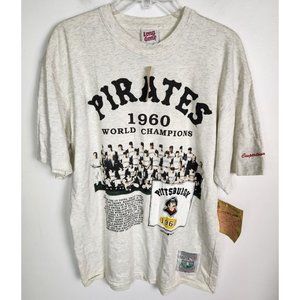 Vtg. 1994 Men's Sz. L Cooperstown Collection Pirates 1960 World Champions Shirt